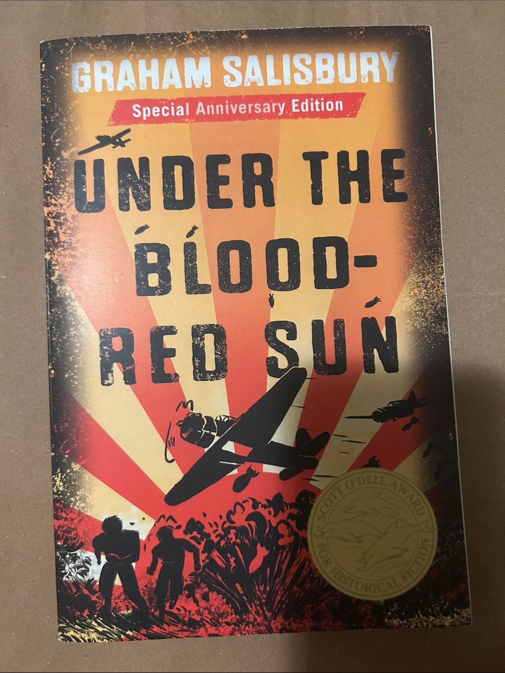 Under the Blood-Red Sun by Graham Salisbury - Red, Orange Cover